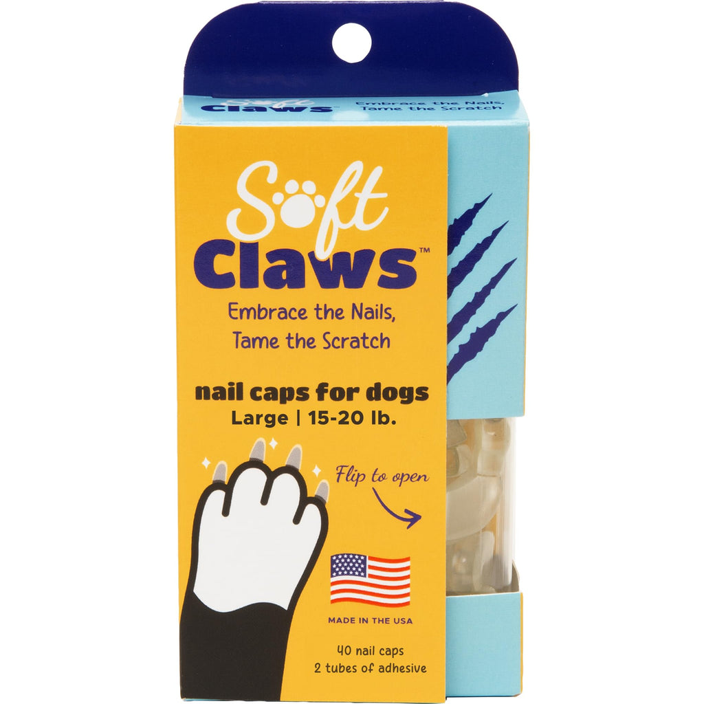 Soft Claws Dog and Cat Nail Caps Take Home Kit Large Natural